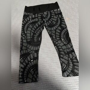 Black and White Champion Patterned Leggings